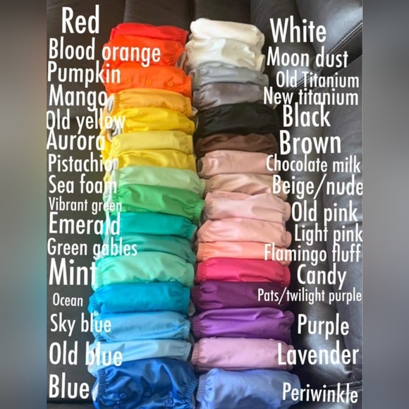 Periwinkle Lil Helper Cloth Diaper - Picture 3 of 3